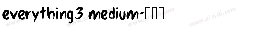 everything3 medium字体转换